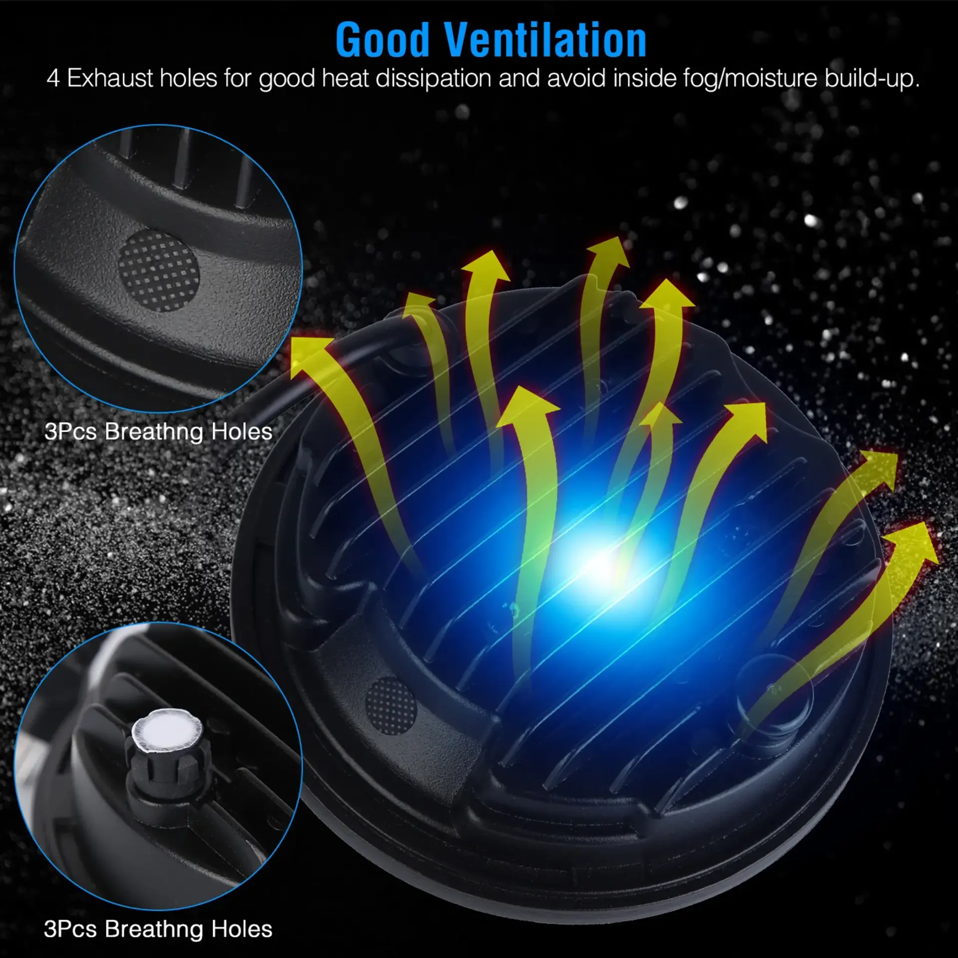5.75In LED Headlight Motorcycle Projector - Image 7