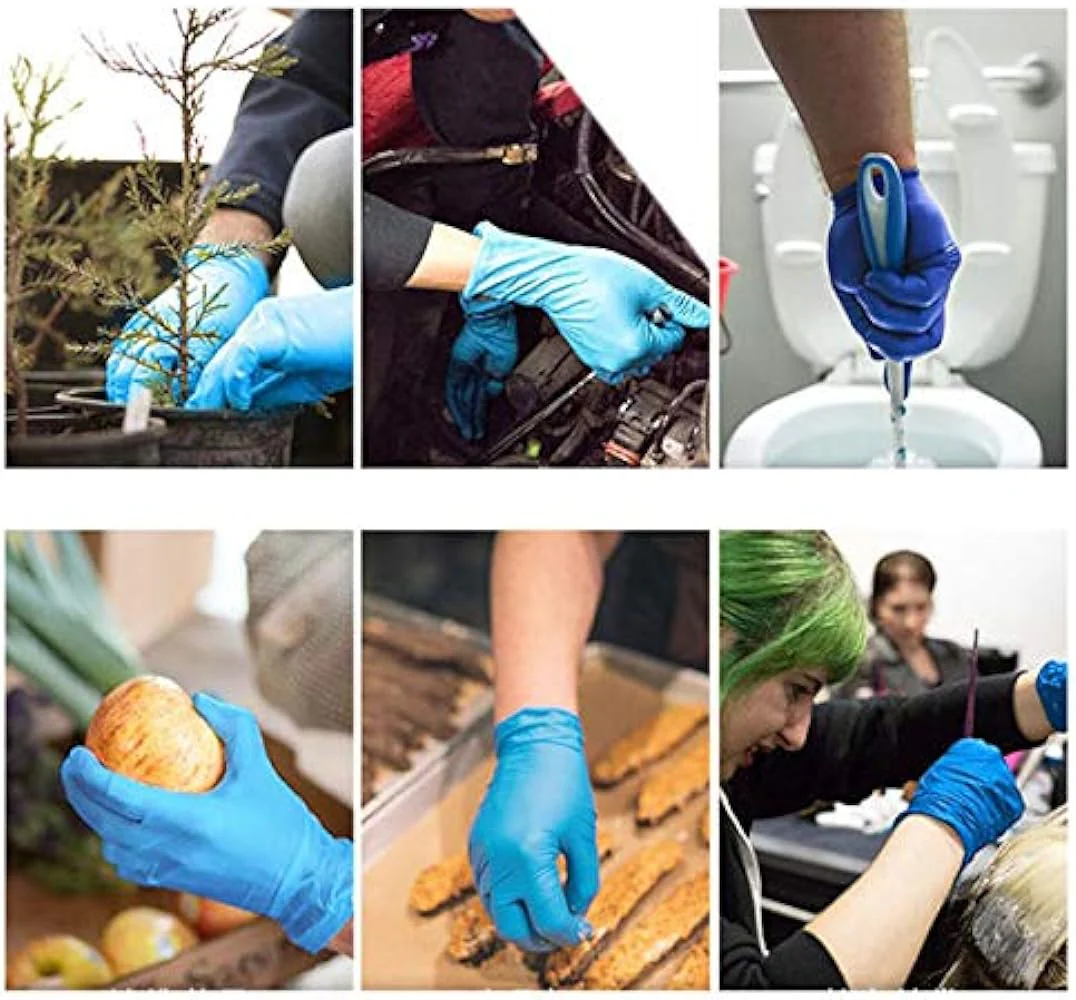 Blue Vinyl Powder Free Gloves - 1000 gloves - Image 4