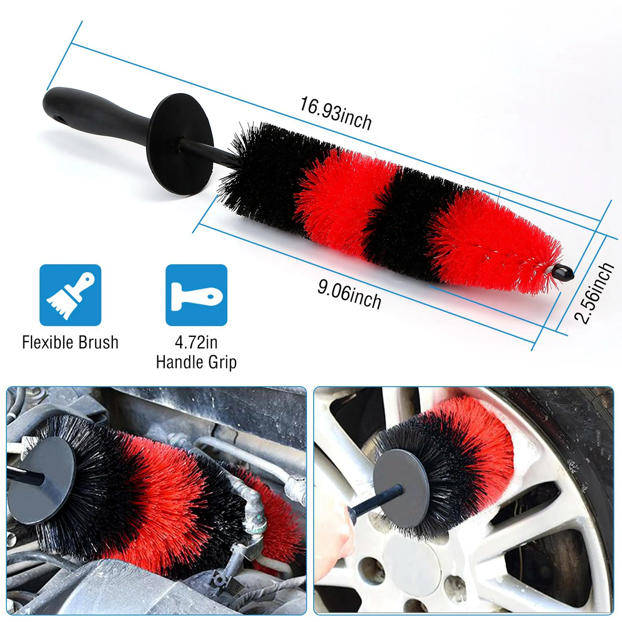 Car Wheel Brush Rims Tire Seat - Image 5