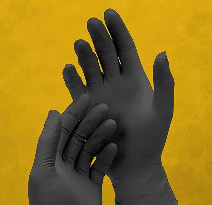 Dark Light Black Nitrile Gloves - Exam Grade, Powder Free (9 Mil), 1,000 Gloves - BOGO 20% OFF - Image 6