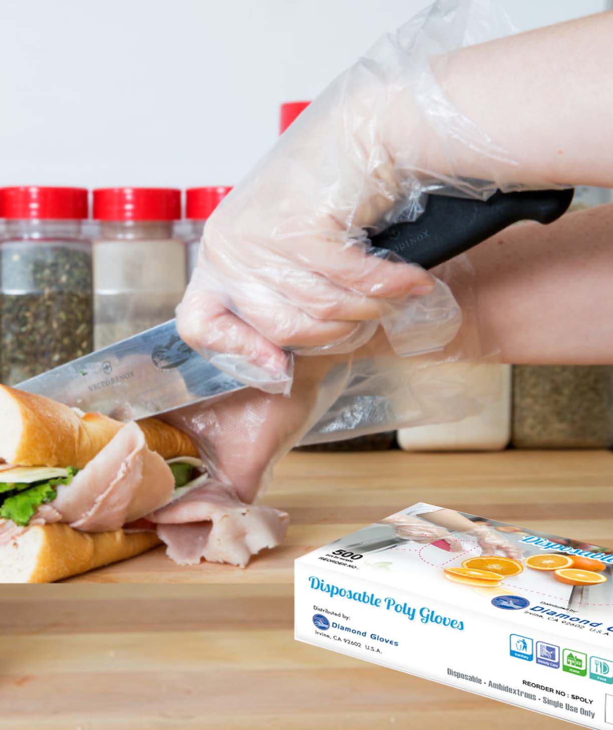 Disposable Poly Gloves Powder Free Multi-Purpose Polyethylene Gloves, 5,000 Gloves - Image 5