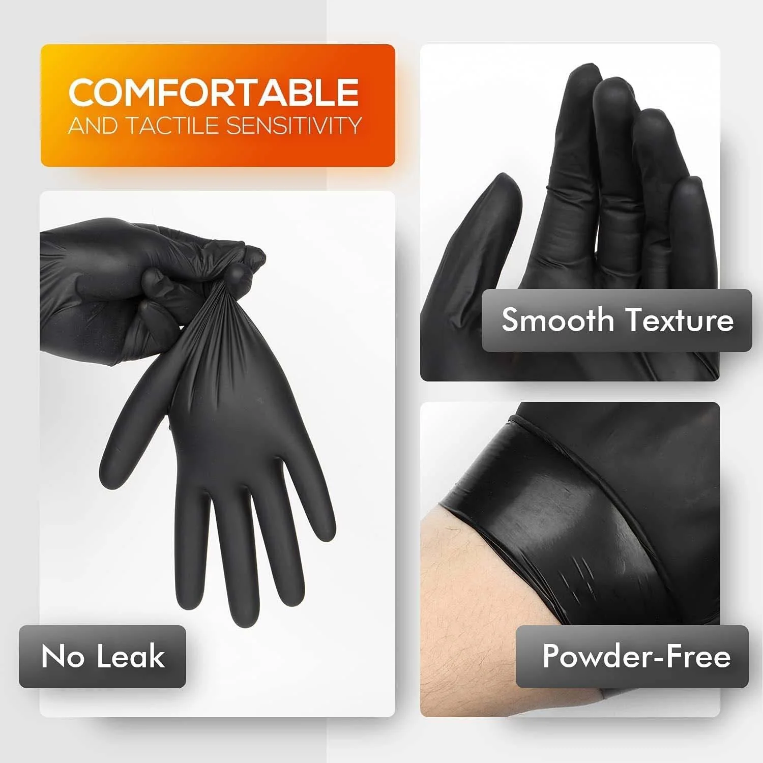 HandCare Black Vinyl Gloves - Powder Free (3 Mil), 1,000 Gloves - BOGO 20% OFF - Image 6
