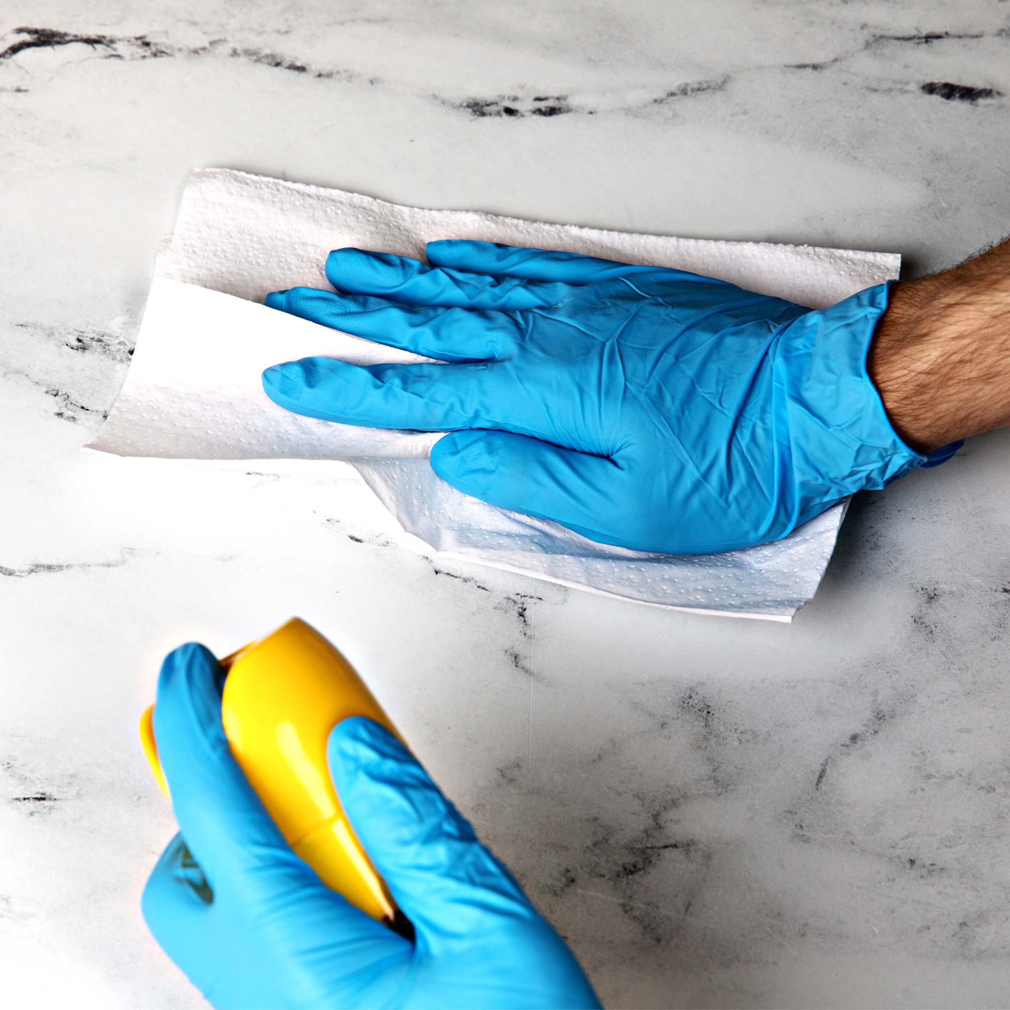 HandCare Blue Nitrile Gloves - Exam Grade, Powder Free (4 Mil) 100 Gloves (1 Box) - Image 6