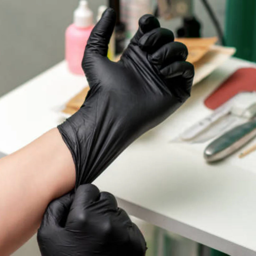 Polysilk by Shamrock Black Latex Gloves - Exam Grade, Powder Free (4 Mil), 1,000 Gloves - BOGO 20% OFF - Image 5