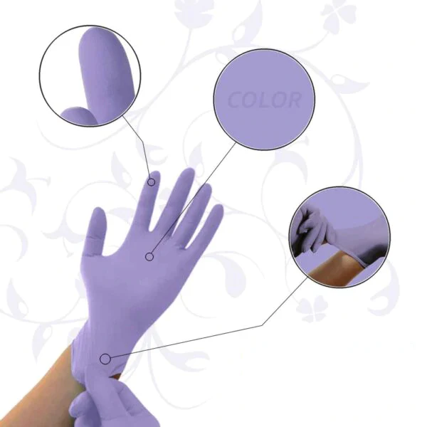 Grip Protect Precise | Medical Purple Nitrile Gloves - Exam Grade, Powder Free (4 Mil), 1,000 Gloves - Image 3