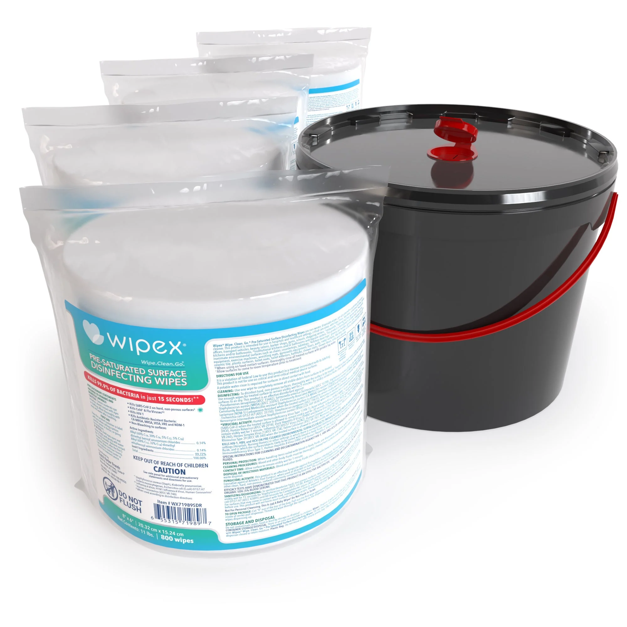 Wipex® EPA-Registered Disinfecting Wipes Roll 800-count - Image 2